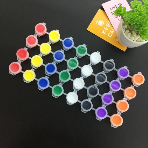 Manufacturer's 8-color 12-color one-piece acrylic art paint children's diy enamel ceramic plaster mask graffiti