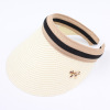 Summer metal children's sun hat with bow, Korean style, family style