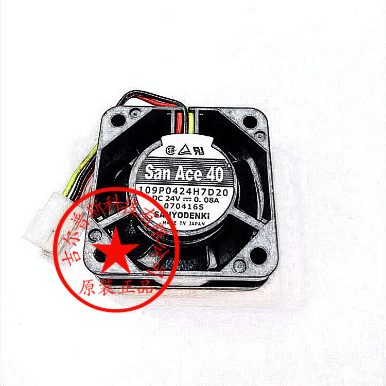 109P0424H7D20 24V 0.08A 40*40*15MM 3线检测报警 风扇全新现货