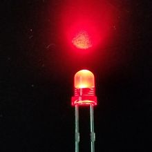 3mm插件LED白发红蓝黄绿白色圆头长脚led发光二极管 f3灯珠红发红