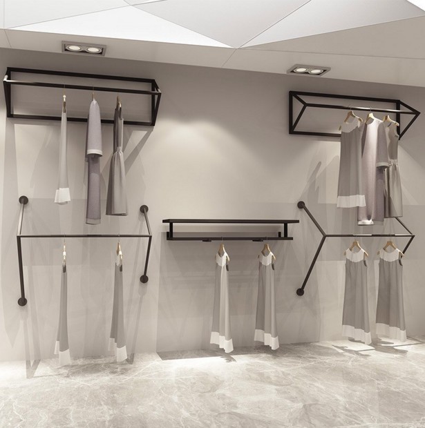 couture Display rack Wall Hanging type combination suit men and women shop clothes Shelf Pendant