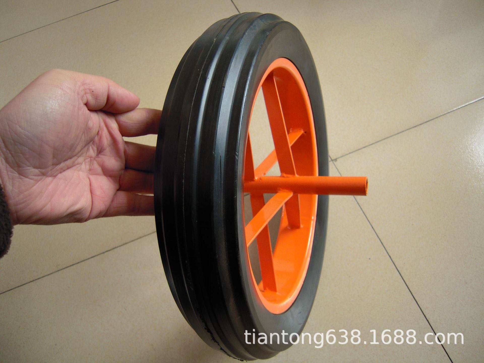 厂家直供独轮手推车实心轮子15*3
