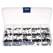 跨境 300PCS 黑色KM螺钉沉头十字螺丝盒装Laptop Screws Kit