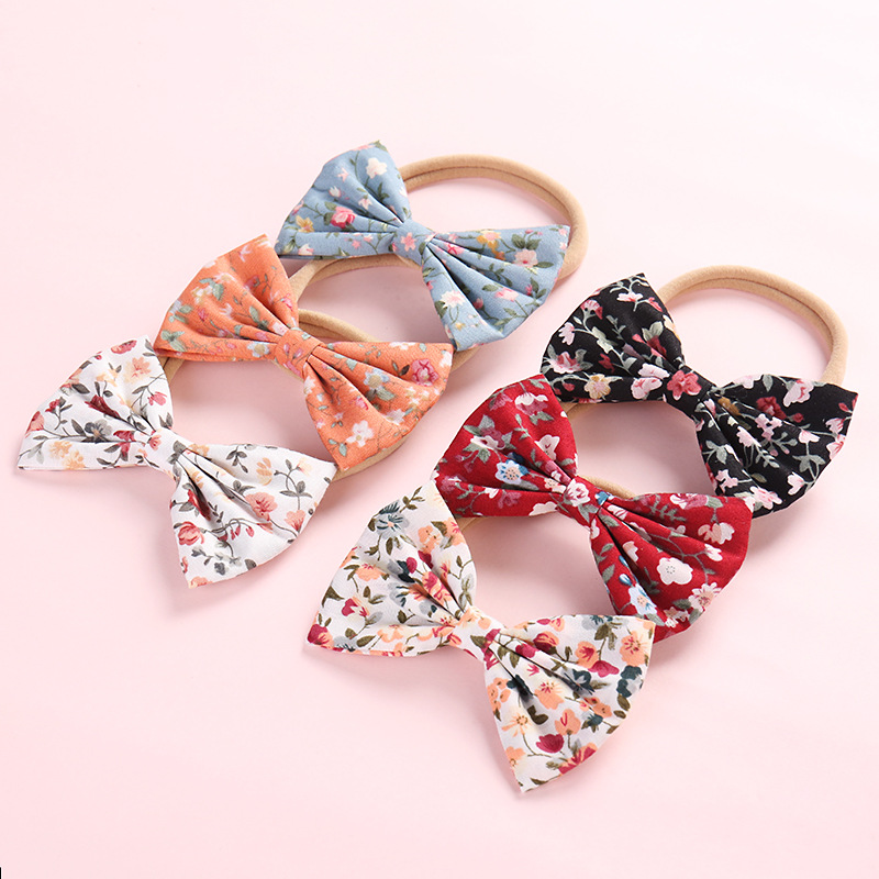 Children's cotton headband with bow