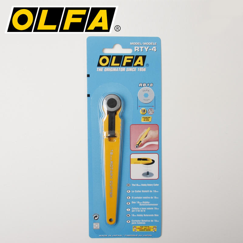 Imported OLFA Hob 18mm Sure Broken and solid lines Rotary sewing Cleaver RTY-4 ( 172B )