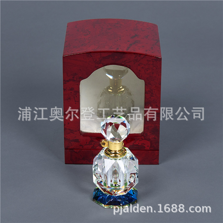 zakka essential oil wooden box, transparent glass wooden box, display wooden box processing and customization, baked paint square packaging box customization detail image 3