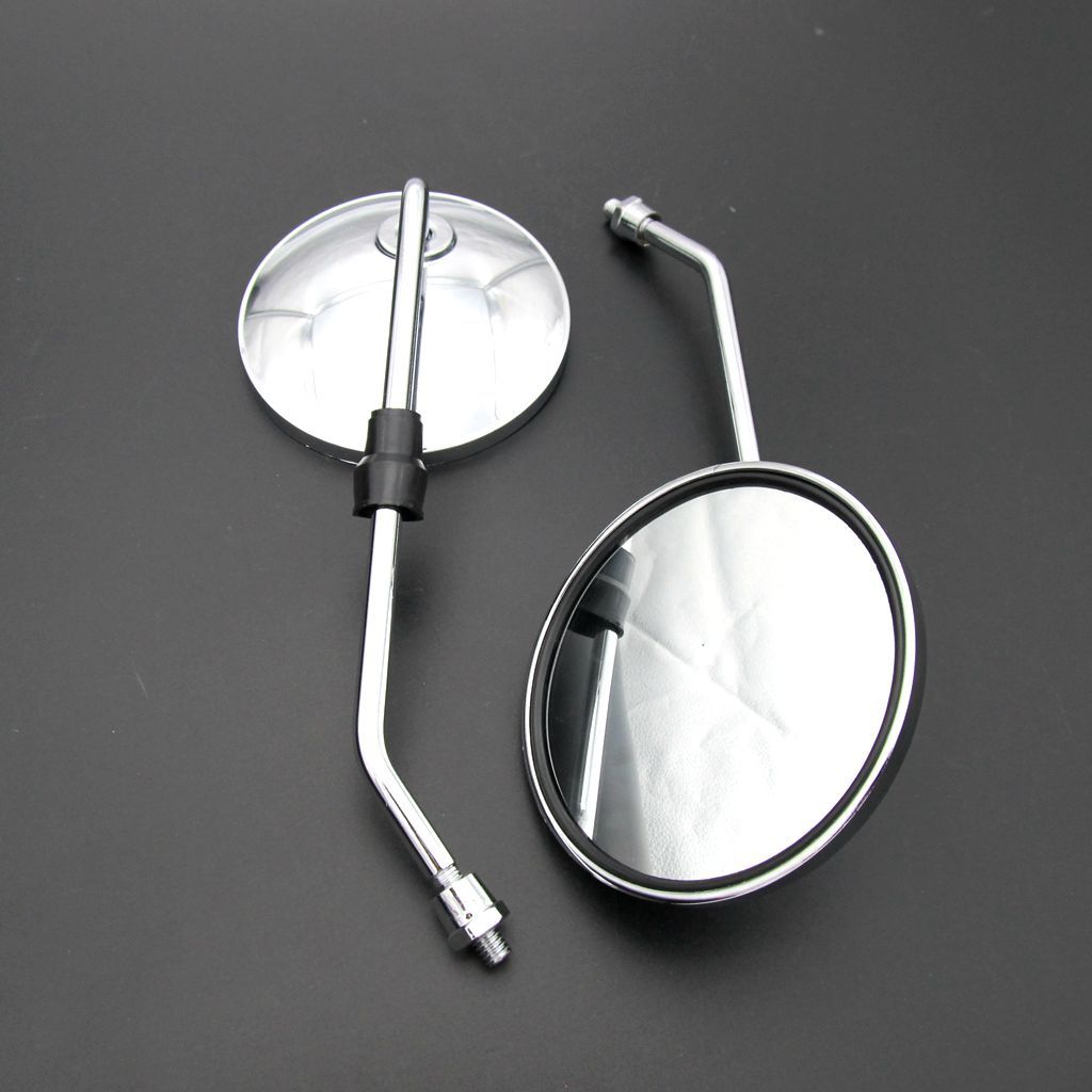 Motorcycle parts Electric vehicle Rearview mirror All Metals of Circular Mirror reflector Plating Mirror M8