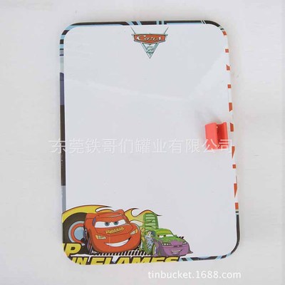 Tinplate magnetic WordPad factory customized Supplying rectangle thickening printing Refrigerator sticker Boutique Message boards
