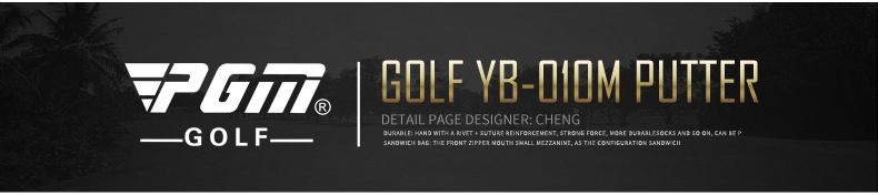 Gậy đánh golf PGM dạng putter đầu sừng bò, thân inox không mối nối, tay cầm PU lớn, dài 34 inch — TUG023 Vàng, TUG023 màu xanh lam chi tiết 13