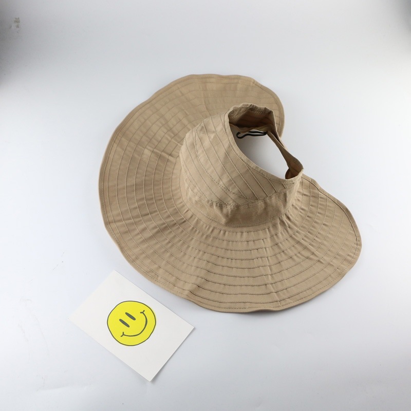 pleated empty top all-match hat NSTQ34719