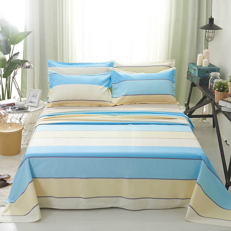 wholesale The old coarse cloth thickening sheet Four seasons Cloth bed Alone Double 1.2m/1.5m/1.8m Student sheets