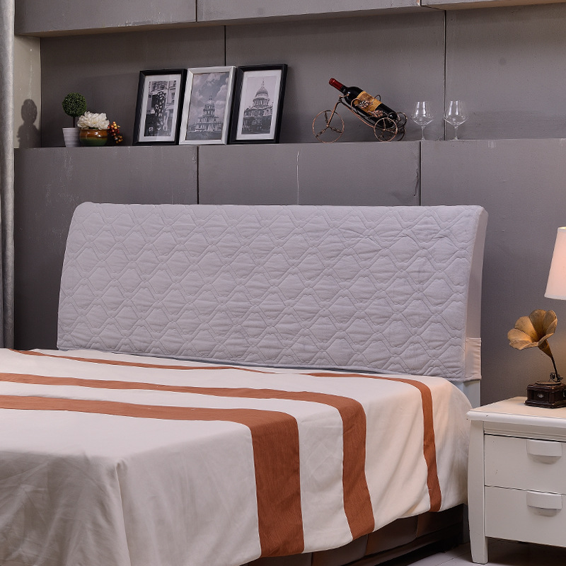 廠家直銷床頭罩1.8m床布藝軟包簡約現代床頭套防塵罩1.5m床全包