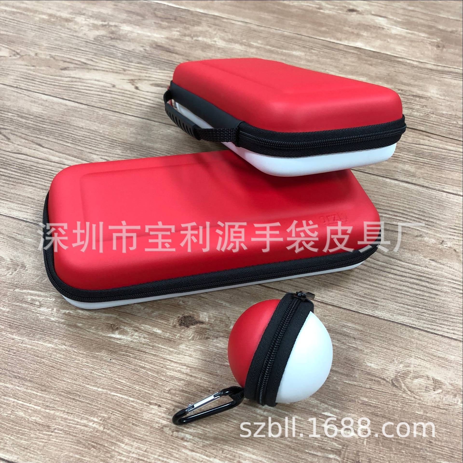 任天堂switch收纳包，switch游戏机包 Pokemon精灵球红白搭配