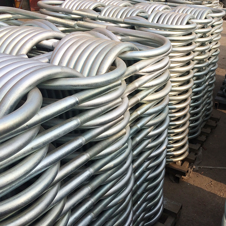 碳钢Q235U型螺丝 国标镀锌U型螺栓 骑马螺栓 汽车专用U型丝