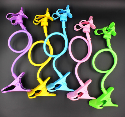 第二代手机懒人支架 通用夹子蛇型手机支架 床头手机架厂家批发|ms