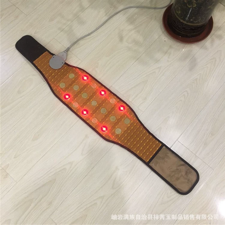 Фотонный шариковый пояс, теплый компресс, оригинальный точечный лазерный пояс с подогревом, нефритовый германиевый турмалиновый пояс для здоровья