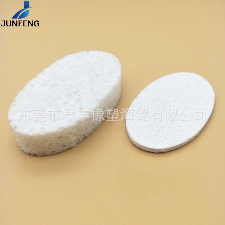 白色纤维素木浆棉压缩海绵 发泡吸水海绵厚加工压缩 方便携带