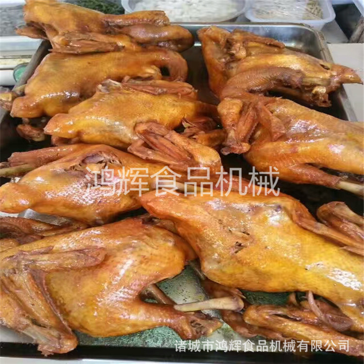 诸城熏烧肉的机器电熏炉全自动操作烧鸡鸡腿鸡翅糖熏机烤羊肉机器