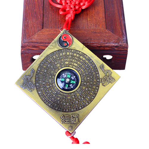 Twelve zodiac compasses, high-quality compasses, car-mounted compass pendants, handicrafts wholesale, factory direct sales