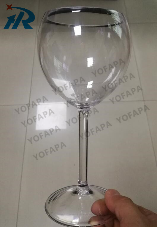 一次性透明高腳杯塑料紅酒杯雞尾酒杯派對餐具飲料杯西餐杯子