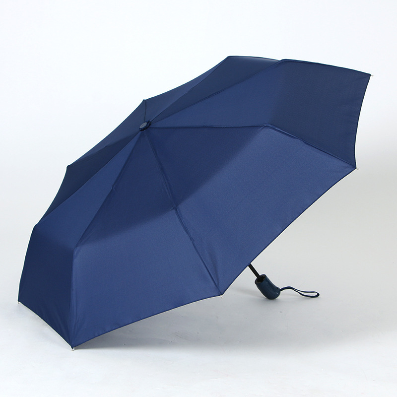 Paraguas Automático de Negocios 8 Varillas con Protección Solar para Lluvia y Sol