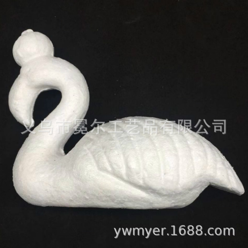 泡沫火烈鸟 厂家定制保丽龙16cm火烈鸟 儿童手工DIY涂鸦玩具