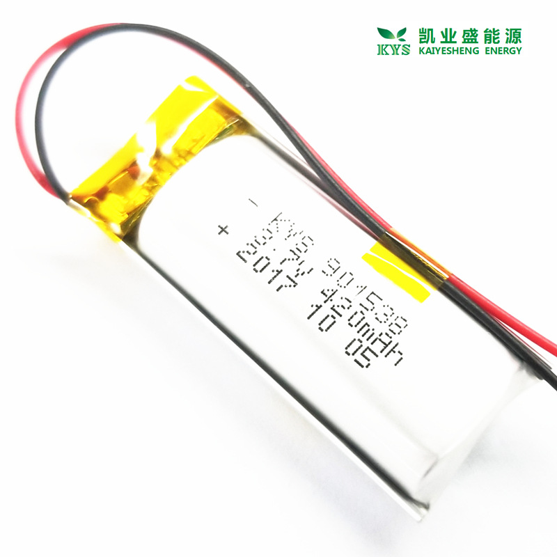 厂家直供901538 3.7V 420mAh电动口罩壁橱灯运动手环聚合物电池