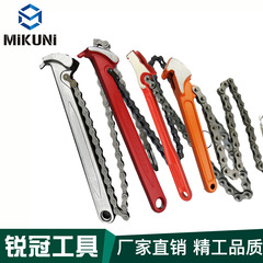 Japanese/European style chain pliers American chrome plated chain wrench double row chain pipe wrench chain pipe wrench
