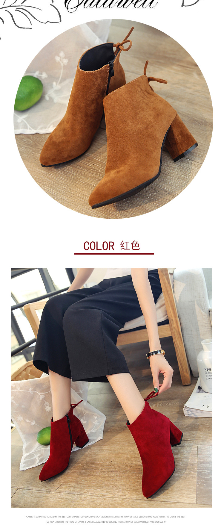 Bottes femme en Daim - Ref 3355468 Image 18