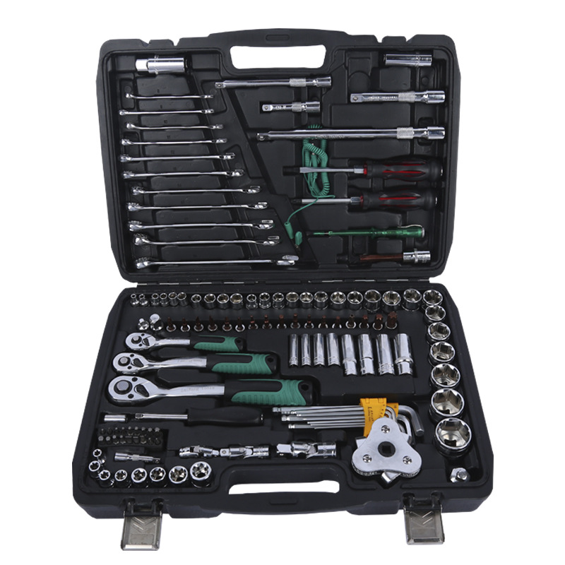 자동 수리 세트 소켓 렌치 자동 수리 도구 세트 하드웨어 도구 상자 조합 121 개 공급