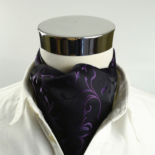 Scarf, men's scarf, silk scarf, fashionable British striped polka dot double-sided suit shirt collar scarf dropshipping