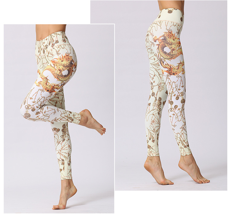 printed tight leggings sports fitness pants nihaostyle clothing wholesale NSSAI70440