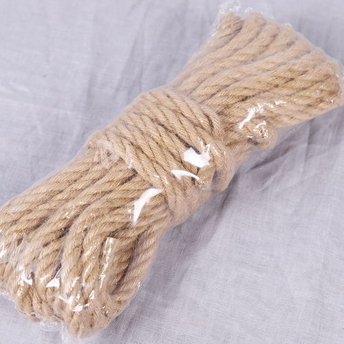 Factory direct sales 4mm-12mm decorative hemp rope DIY handmade accessories photo wall rope clothing party tug of war rope