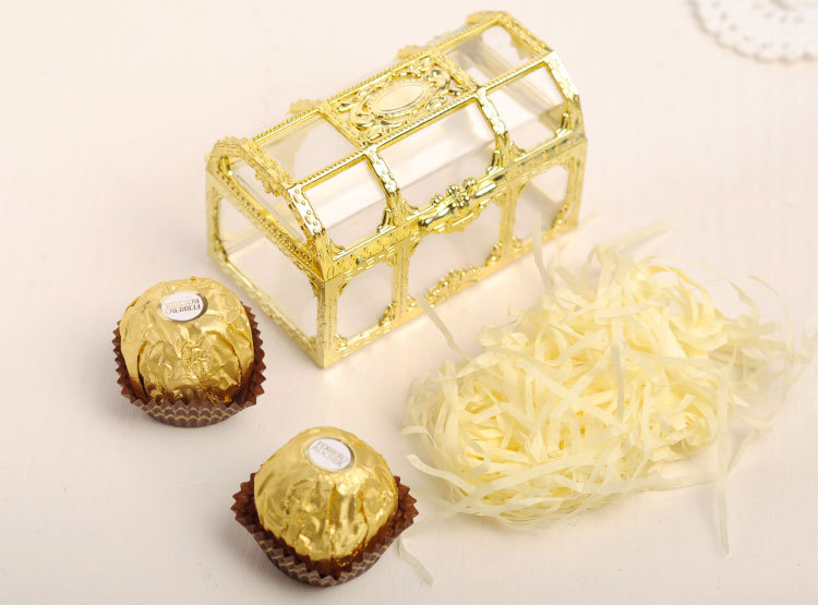 Square Hollow Treasure Box Wedding Candy Box Creative Wedding Supplies Souvenir Candy Box Wedding Candy Gift Box display picture 4