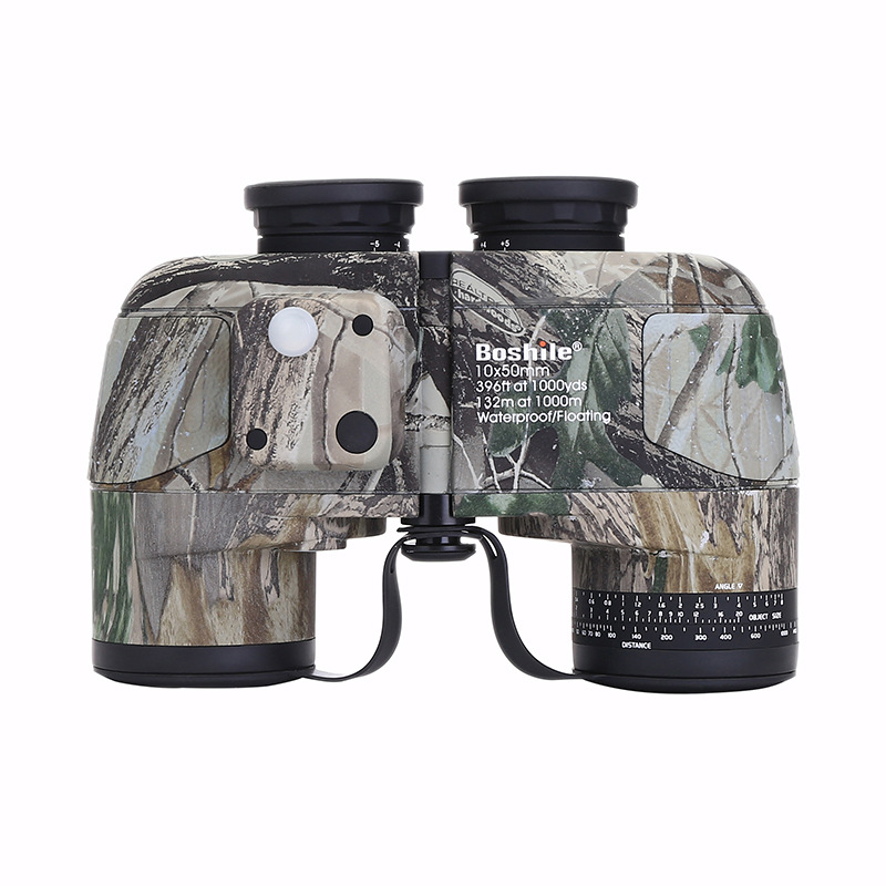 博士乐枫叶迷彩望远镜高倍高清博视乐10X50带罗盘微光夜视航海镜
