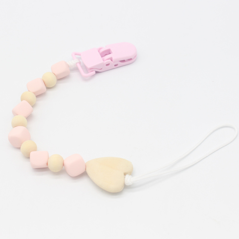 Europeo y americano nuevo bebé chupete cadena mordedor anti-gota chupete clip niños molar anti-perdido cadena Amazon