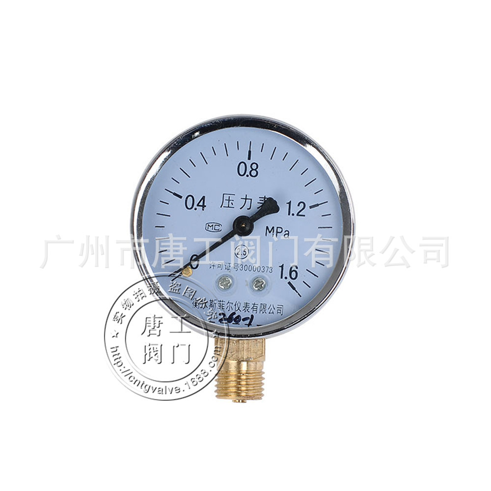 厂家直供压力表 普通压力表 压力仪表M10*1.0 M14*1.5 M20*1.5