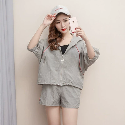 Оптовая продажа 2023 Летний новый корейский Тонкий СВОБОДНЫЙ Модный шорты спортивная одежда из двух частей повседневный костюм женский