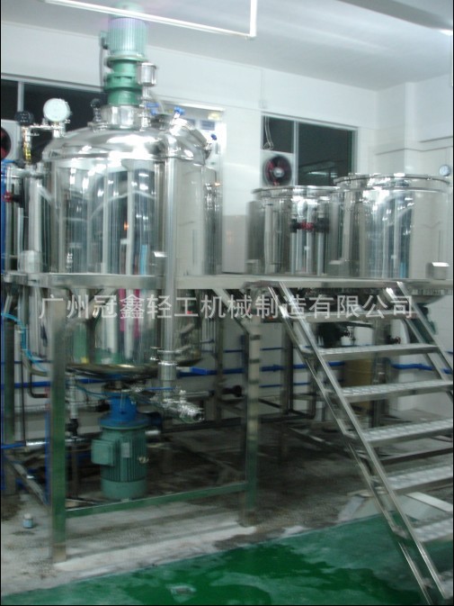 隔离霜乳化机 内外循环真空均质乳化机（蒸汽加热） 真空乳化锅