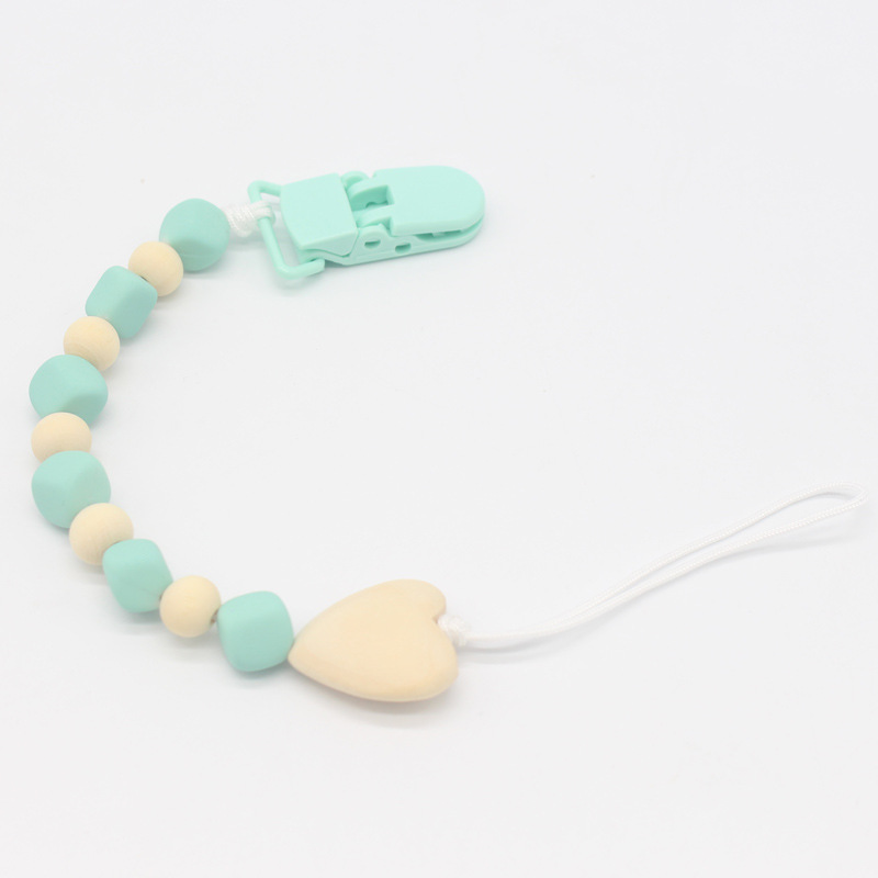 Europeo y americano nuevo bebé chupete cadena mordedor anti-gota chupete clip niños molar anti-perdido cadena Amazon