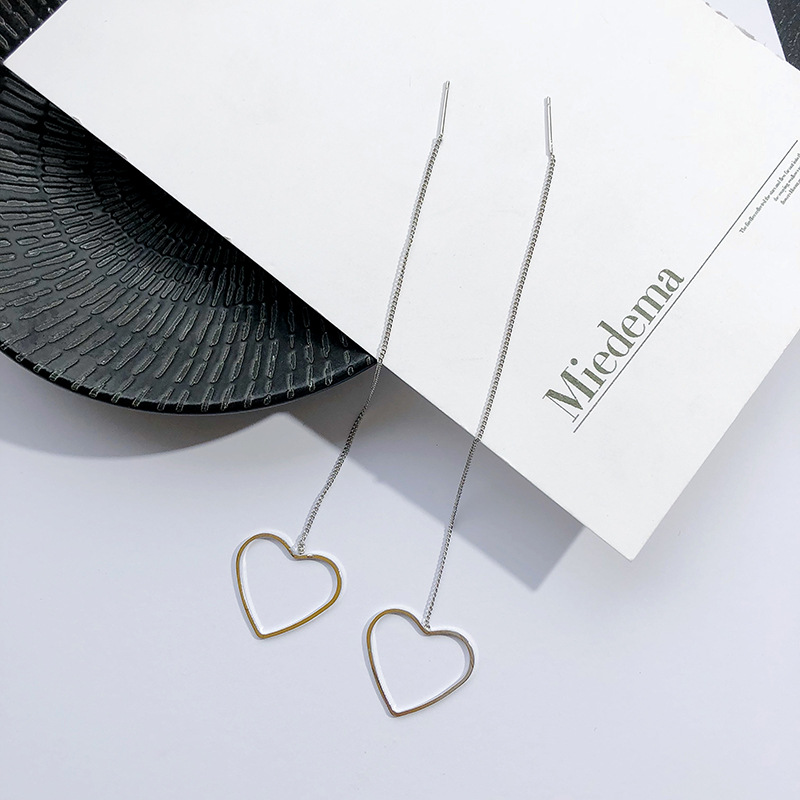 5g Weight No Inlaid Inlay Material Earrings Classification Housewarming, Anniversary, Business, Wedding, Travel, Birthday, Festival Occasion Copper Material Geometric Pattern Women'S Gender Plating Design Gold, Silver Color Geometric Plating Copper No Inlaid Drop Earrings 13