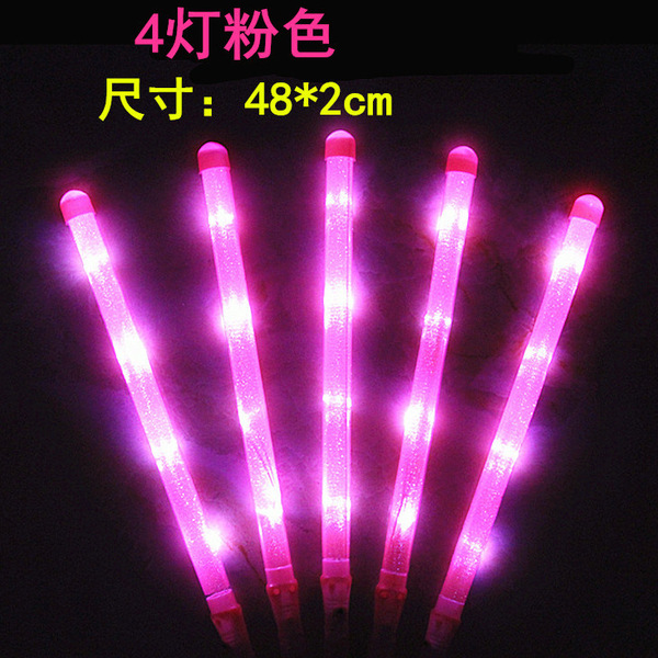 electronic rainbow big colorful flashing light stick