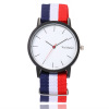 Fashionable nylon woven sports cloth men's watch, simple and elegant design