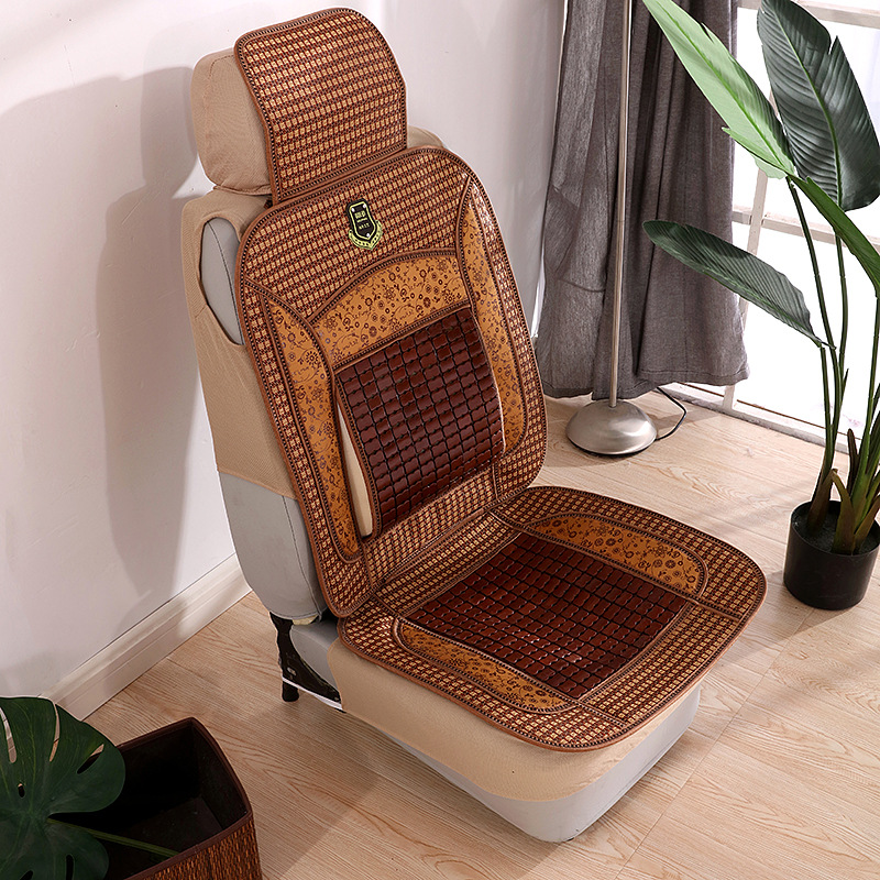 夏季新款坐垫 竹丝加草藤夏季坐垫 防蛀防潮环保舒适 汽车坐垫套