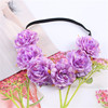 Hair accessory, beach headband for bride suitable for photo sessions, Korean style, flowered