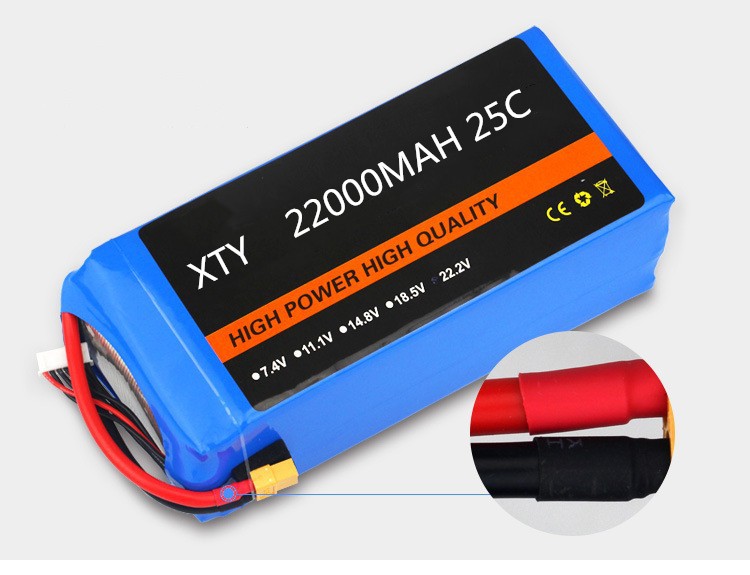 厂家供货22.2V 22000MAH  25C 4S   航模 车模 无人机电池