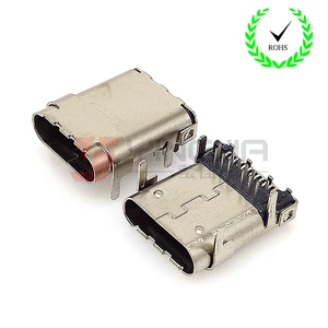 Материнская плата USB 3.1 TYPE-C, 24P, четырехконтактный разъем SMT + DIP, расстояние между рядами 0,7 мм, длина корпуса 10,85 с колонкой