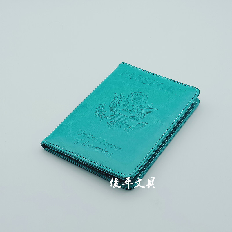 RFID passport cover PU travel passport card holder multifunctional and practical foldable document holder passport