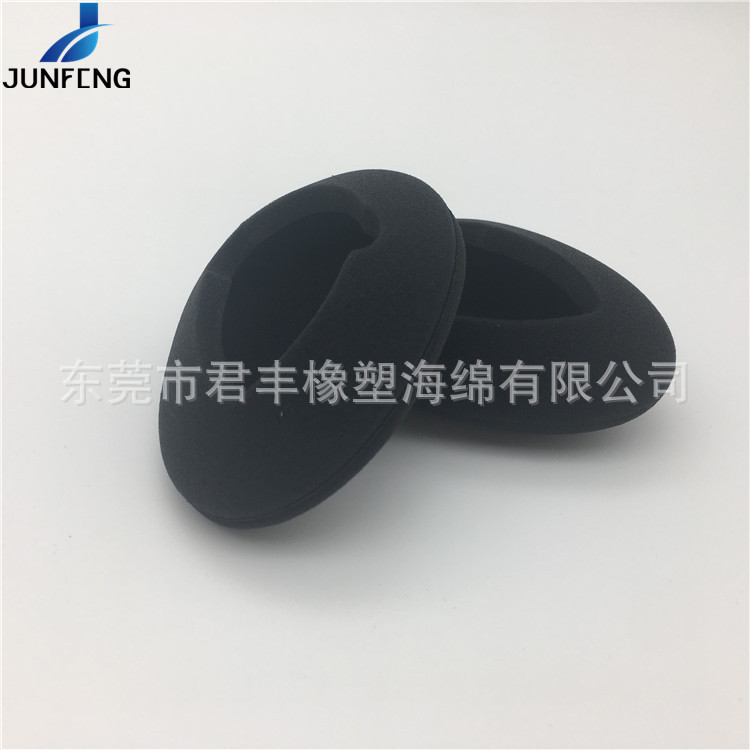 头戴入耳式耳机海棉罩 加厚O型挖空双拼海绵耳机套 进口耳棉批发