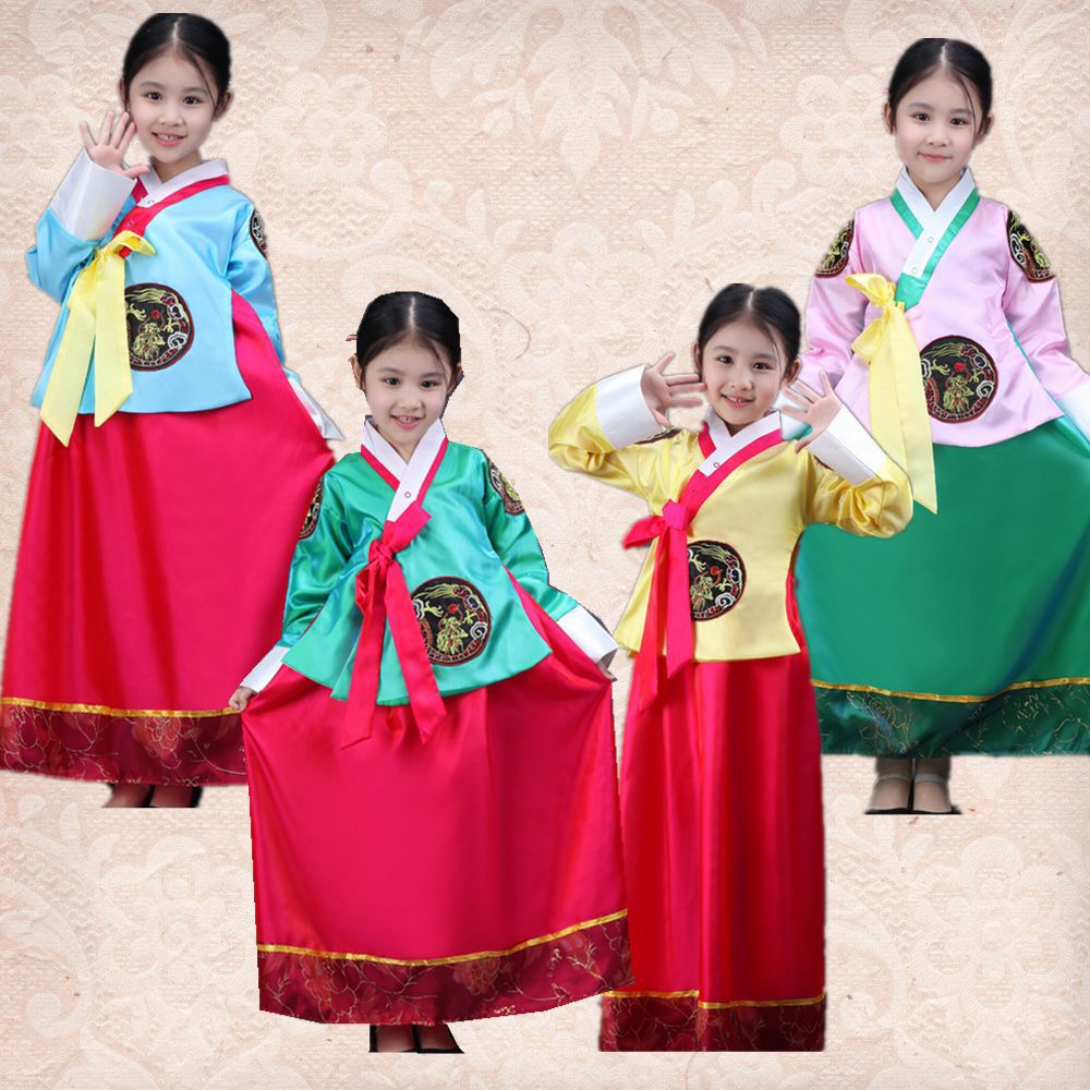 thumbnail image 2 of Hanbok para niños Ropa para niñas Ropa de baile Ropa de actuación para minorías étnicas Ropa de fotografía de Dae Jang Geum, 2 of 3